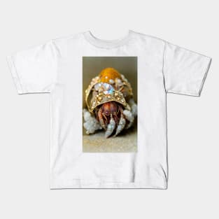 Hermit Crab Bejewelled Kids T-Shirt